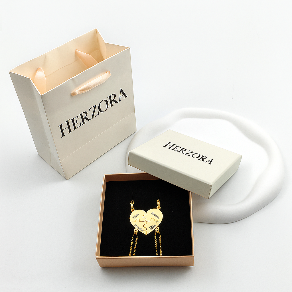 HerzLink™ – Personalisierte Puzzle-Halskette