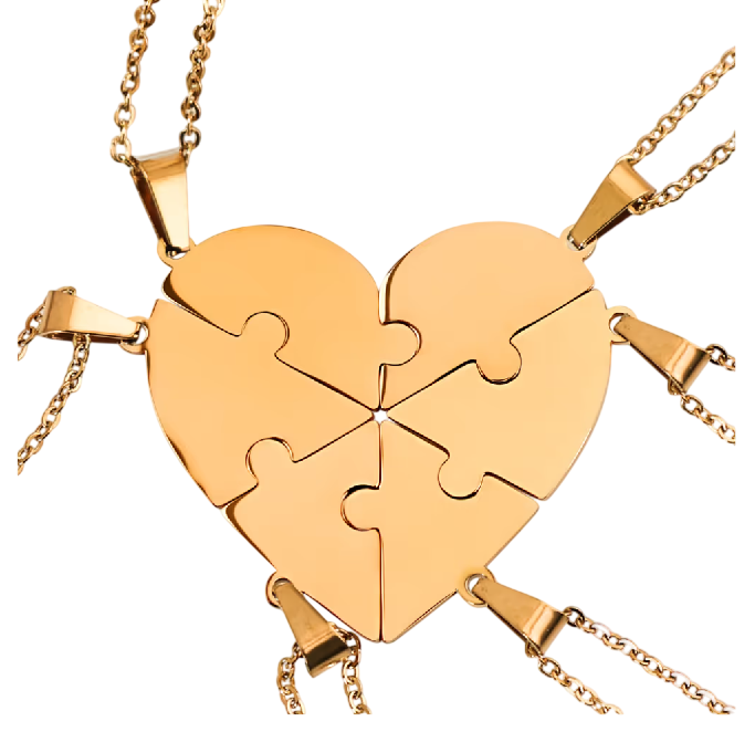 HerzLink™ – Personalisierte Puzzle-Halskette