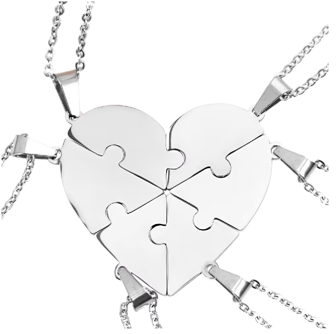 HerzLink™ – Personalisierte Puzzle-Halskette