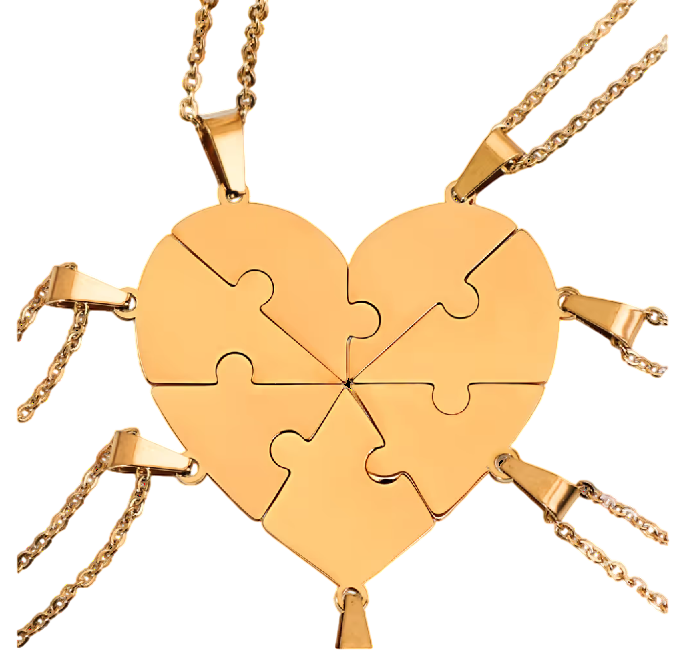 HerzLink™ – Personalisierte Puzzle-Halskette