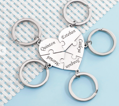 HerzKey™ – Personalisierter Puzzle-Schlüsselanhänger