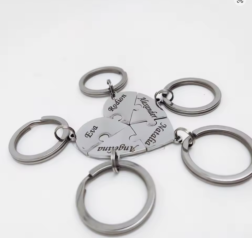 HerzKey™ – Personalisierter Puzzle-Schlüsselanhänger